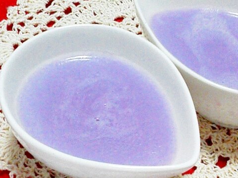 紫芋のミルク寒天♪